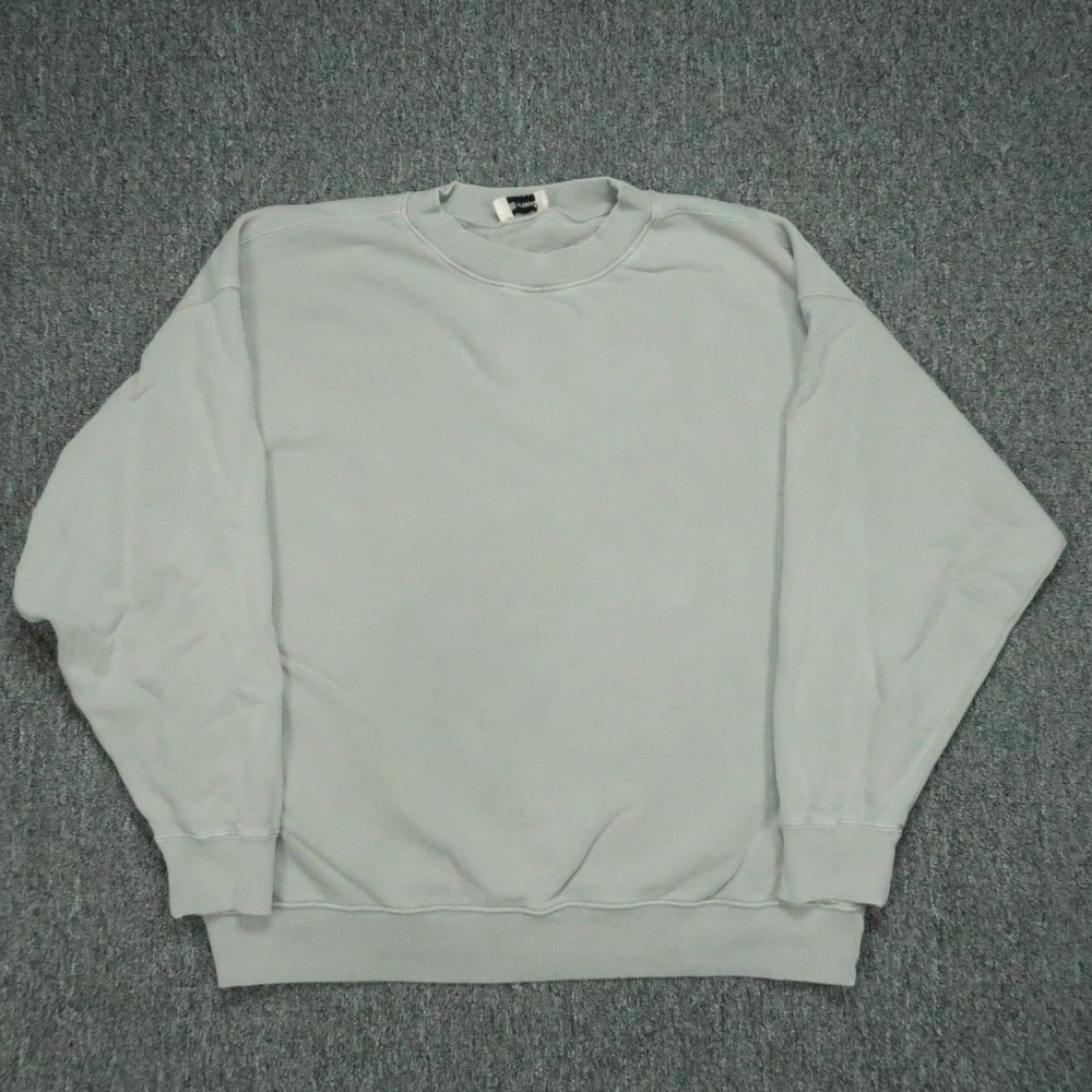 Elwood Sweatshirt Men Large Gray Crew Pullover Sweater Jumper‎ Oversized